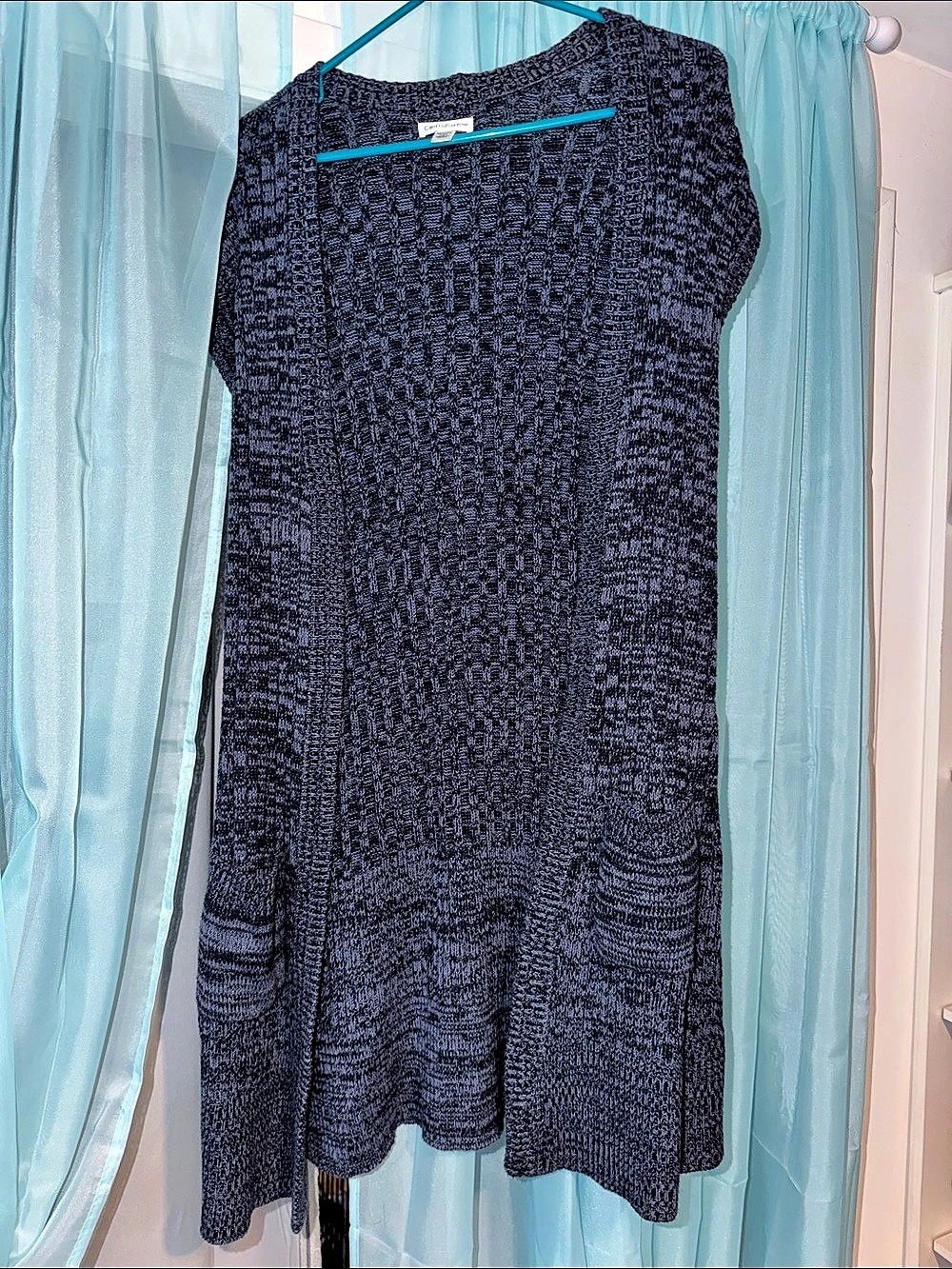Croft & Barrow Women's Abstract Knit Top Size Medium
